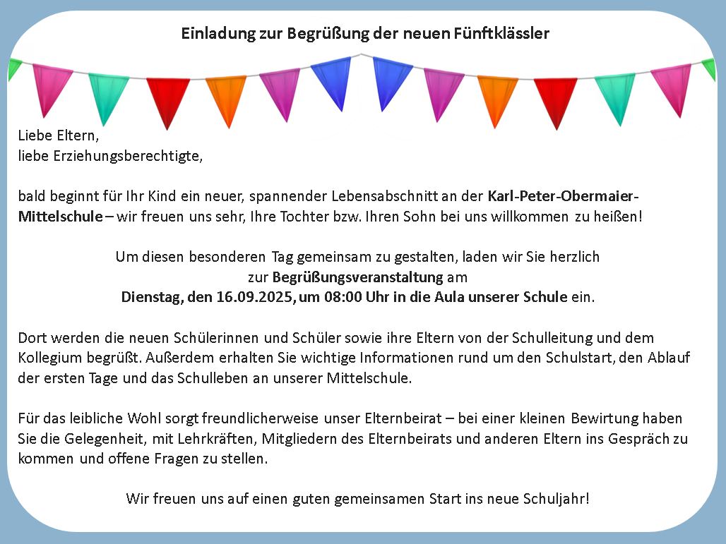 Begrueßung Einladung